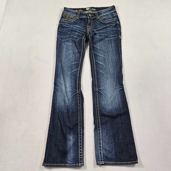 KUT from the Kloth Jeans Womens 2 Denim So Low Rise Flared - Picture 1 of 13